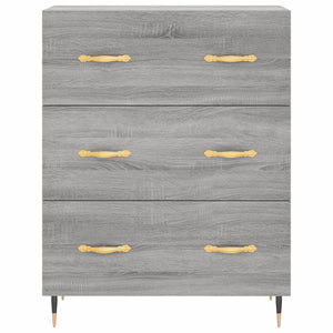 Credenza Grigio Sonoma 69,5x34x180 cm in Legno Multistrato 3195833