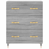 vidaXL Credenza Grigio Sonoma 69,5x34x180 cm in Legno Multistrato