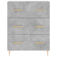 Credenza Grigio Cemento 69,5x34x180 cm in Legno Multistrato 3195839