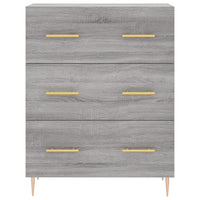Credenza Grigio Sonoma 69,5x34x180 cm in Legno Multistrato 3195841