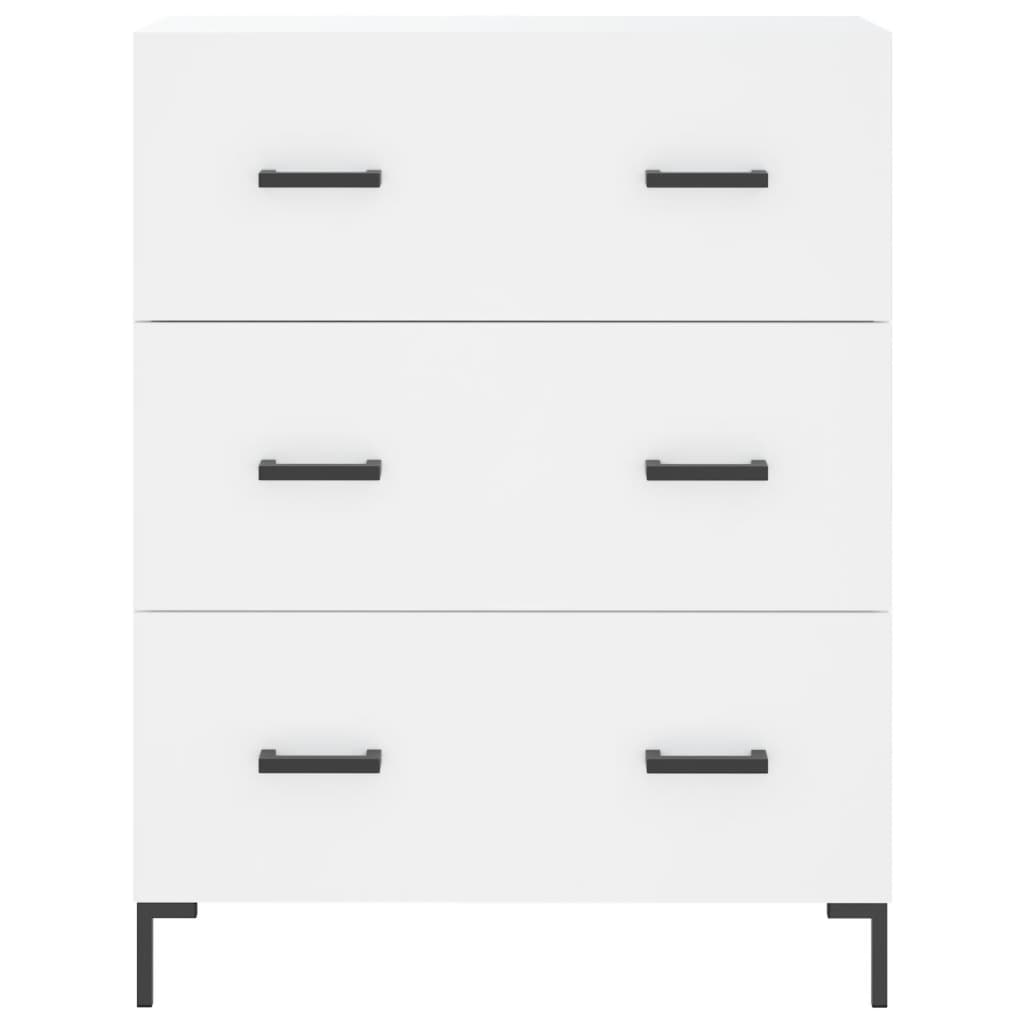 Credenza Bianca 69,5x34x180 cm in Legno Multistrato 3195843