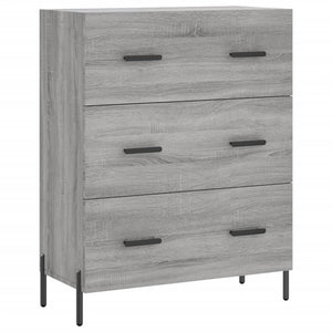 Credenza Grigio Sonoma 69,5x34x180 cm in Legno Multistrato 3195857