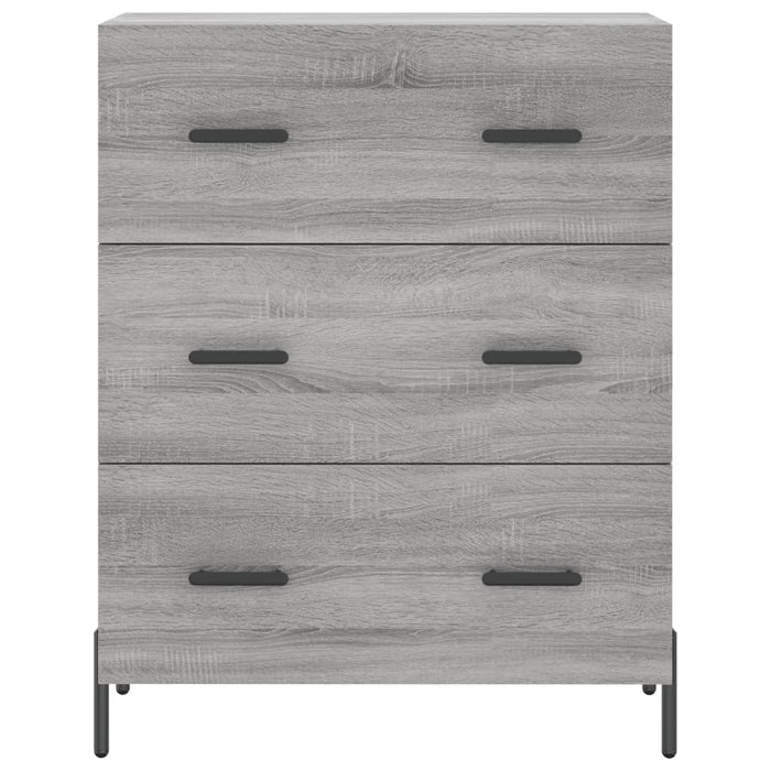 Credenza Grigio Sonoma 69,5x34x180 cm in Legno Multistrato 3195857
