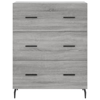 Credenza Grigio Sonoma 69,5x34x180 cm in Legno Multistrato 3195865