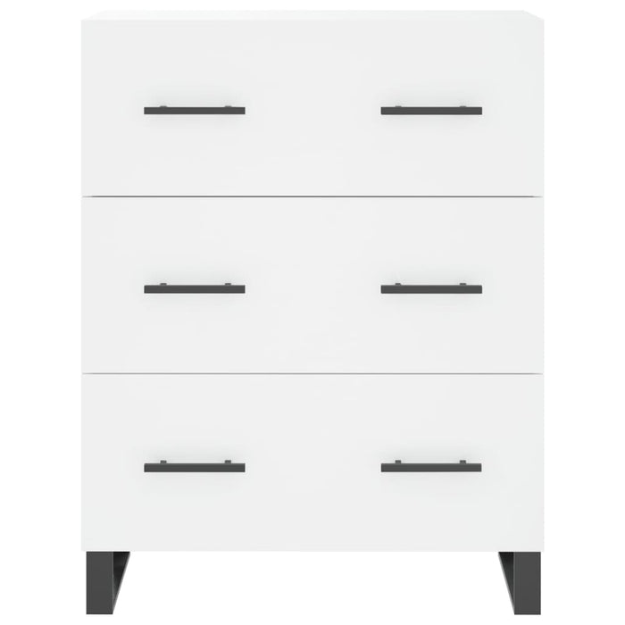 Credenza Bianca 69,5x34x180 cm in Legno Multistrato 3195867