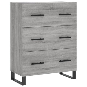 Credenza Grigio Sonoma 69,5x34x180 cm in Legno Multistrato 3195873