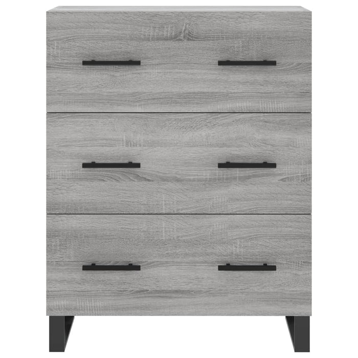 Credenza Grigio Sonoma 69,5x34x180 cm in Legno Multistrato 3195873