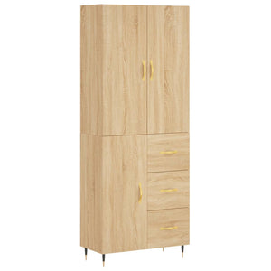 Credenza Rovere Sonoma 69,5x34x180 cm in Legno Multistrato 3195886