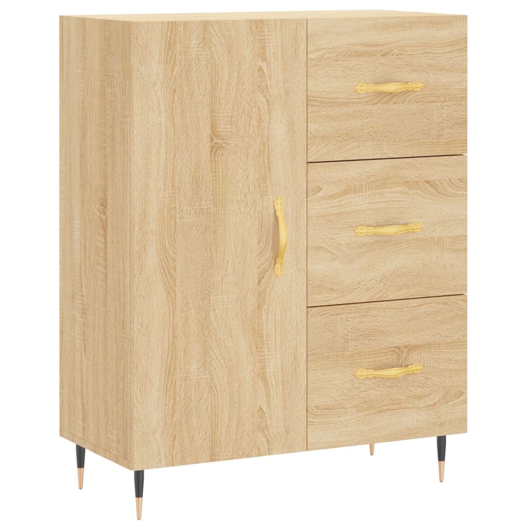 Credenza Rovere Sonoma 69,5x34x180 cm in Legno Multistrato 3195886