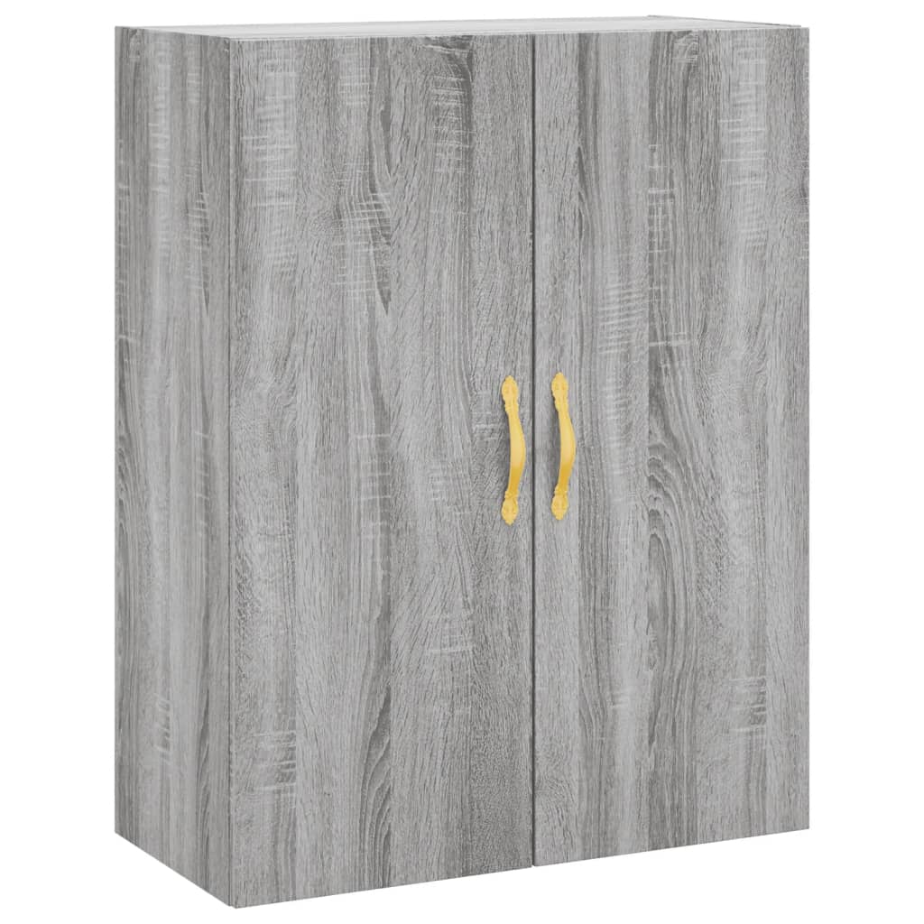 Credenza Grigio Sonoma 69,5x34x180 cm in Legno Multistrato 3195889