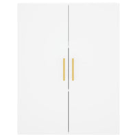 Credenza Bianca 69,5x34x180 cm in Legno Multistrato 3195891