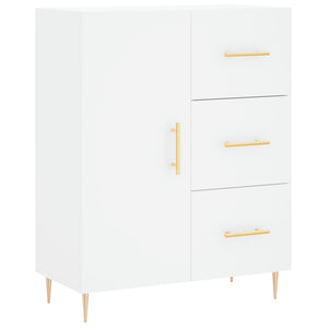 Credenza Bianca 69,5x34x180 cm in Legno Multistrato 3195891