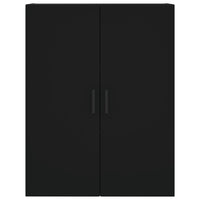 Credenza Nera 69,5x34x180 cm in Legno Multistrato 3195900