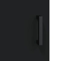 Credenza Nera 69,5x34x180 cm in Legno Multistrato 3195900