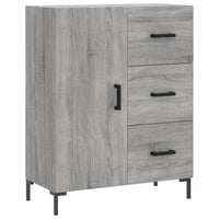 Credenza cassettiera mobile contenitore organizer cucina soggiorno salotto alto sonoma 695 x 34 x 180 cm legno ingegnerizzato grigio 02_0035572