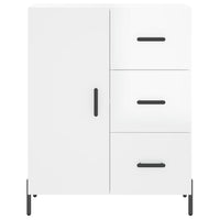 Credenza Bianco Lucido 69,5x34x180 cm in Legno Multistrato 3195909