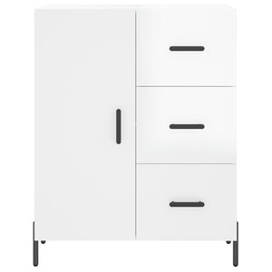 Credenza Bianco Lucido 69,5x34x180 cm in Legno Multistrato 3195909