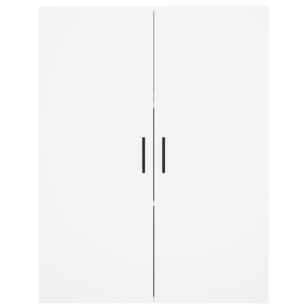 Credenza-Buffet-Armadio da cucina Bianca 69,5x34x180 cm in Legno Multistrato 588166