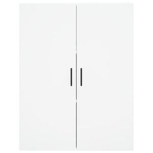 Credenza-Buffet-Armadio da cucina Bianca 69,5x34x180 cm in Legno Multistrato 588166