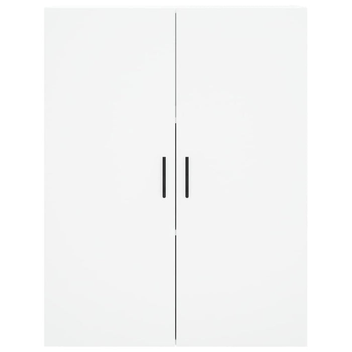 Credenza Bianca 69,5x34x180 cm in Legno Multistrato