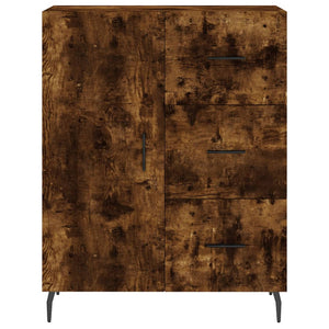 Credenza cassettiera mobile contenitore organizer cucina soggiorno salotto alto 695 x 34 x 180 cm legno ingegnerizzato marrone 02_0033445