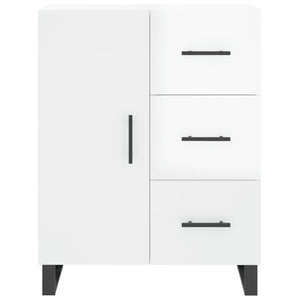 Credenza Bianco Lucido 69,5x34x180 cm in Legno Multistrato 3195925