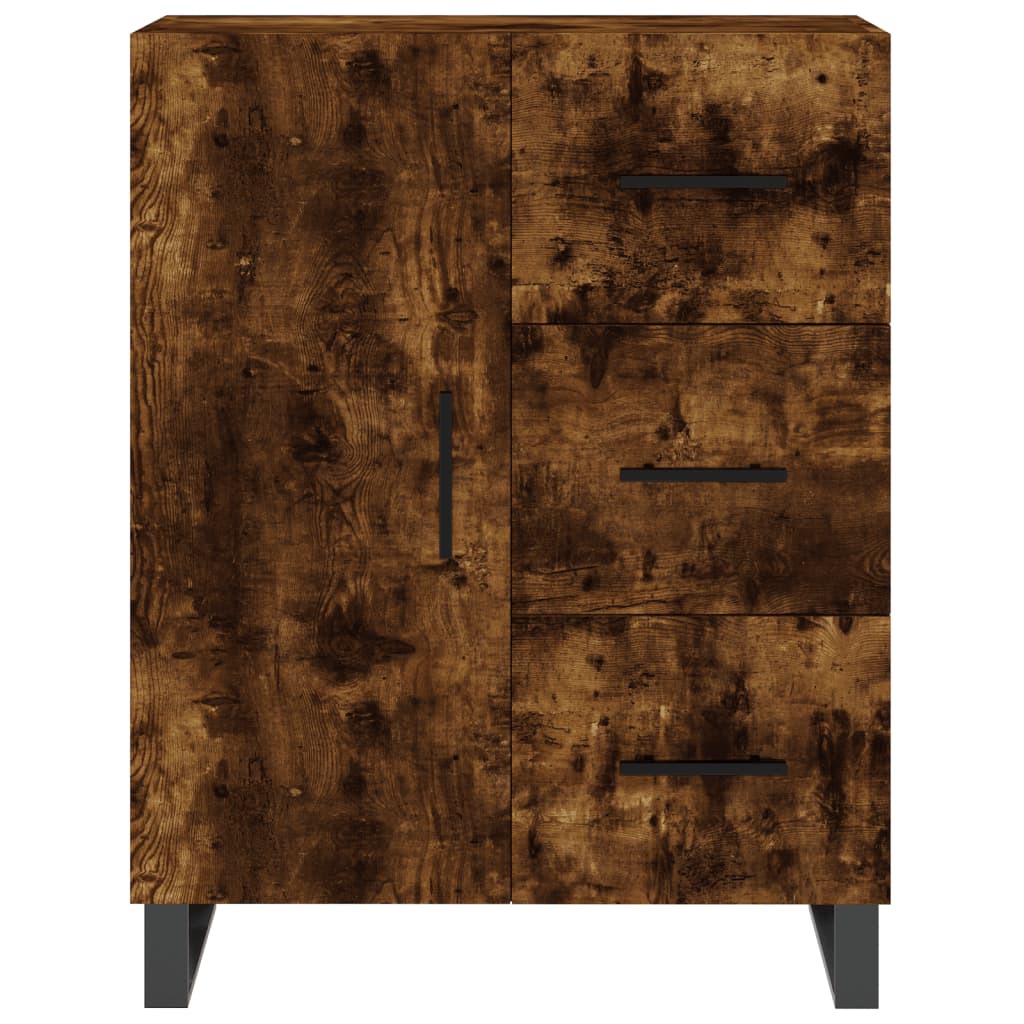 Credenza cassettiera mobile contenitore organizer cucina soggiorno salotto alto 695 x 34 x 180 cm legno ingegnerizzato marrone 02_0033425