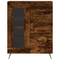 vidaXL Credenza Rovere Fumo  69,5x34x180 cm in Legno Multistrato