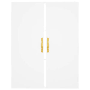 Credenza Bianca 69,5x34x180 cm in Legno Multistrato 3195939