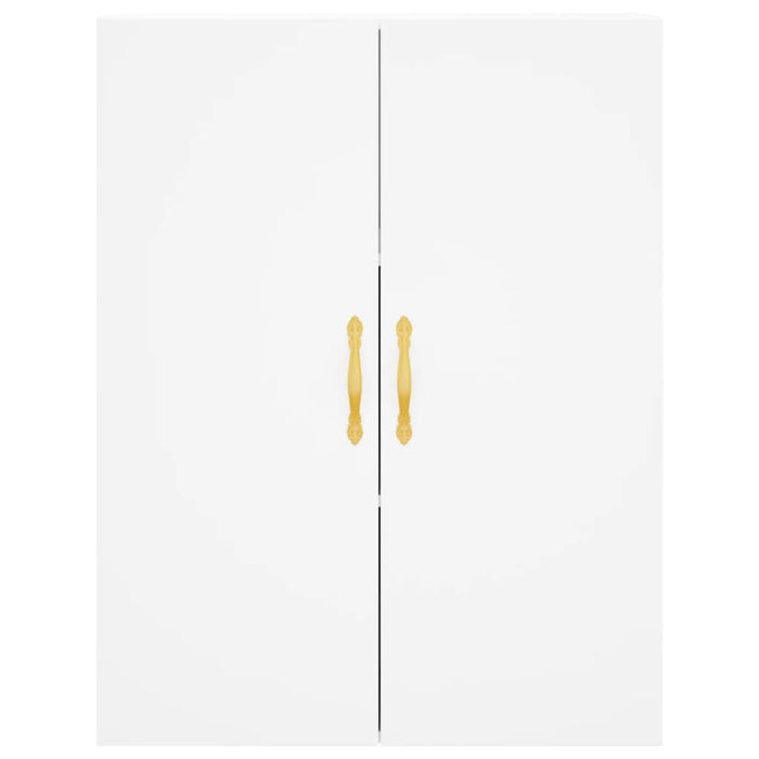 Credenza Bianca 69,5x34x180 cm in Legno Multistrato 3195939