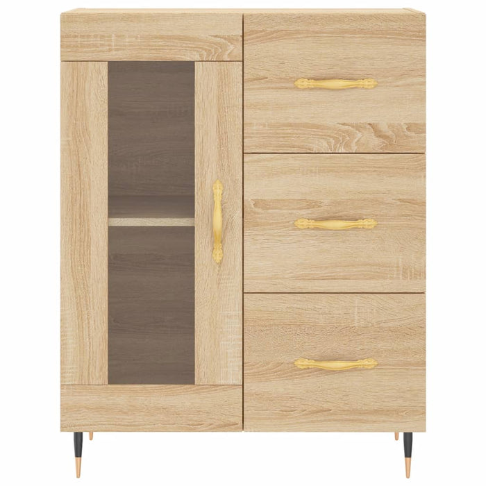 Credenza Rovere Sonoma 69,5x34x180 cm in Legno Multistrato 3195942