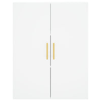 Credenza Bianca 69,5x34x180 cm in Legno Multistrato 3195947