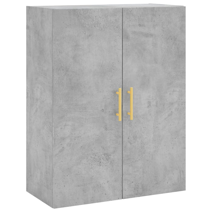 Credenza Grigio Cemento 69,5x34x180 cm in Legno Multistrato 3195951