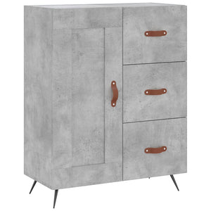 Credenza Grigio Cemento 69,5x34x180 cm in Legno Multistrato 3195991