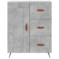 Credenza Grigio Cemento 69,5x34x180 cm in Legno Multistrato 3195991