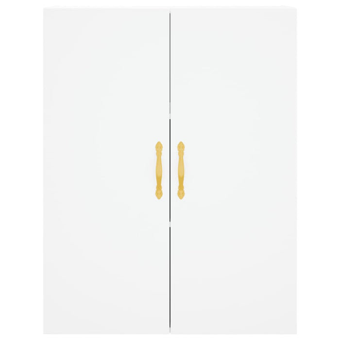 Credenza cassettiera mobile contenitore organizer cucina soggiorno salotto alto 695 x 34 x 180 cm legno ingegnerizzato bianco 02_0032604