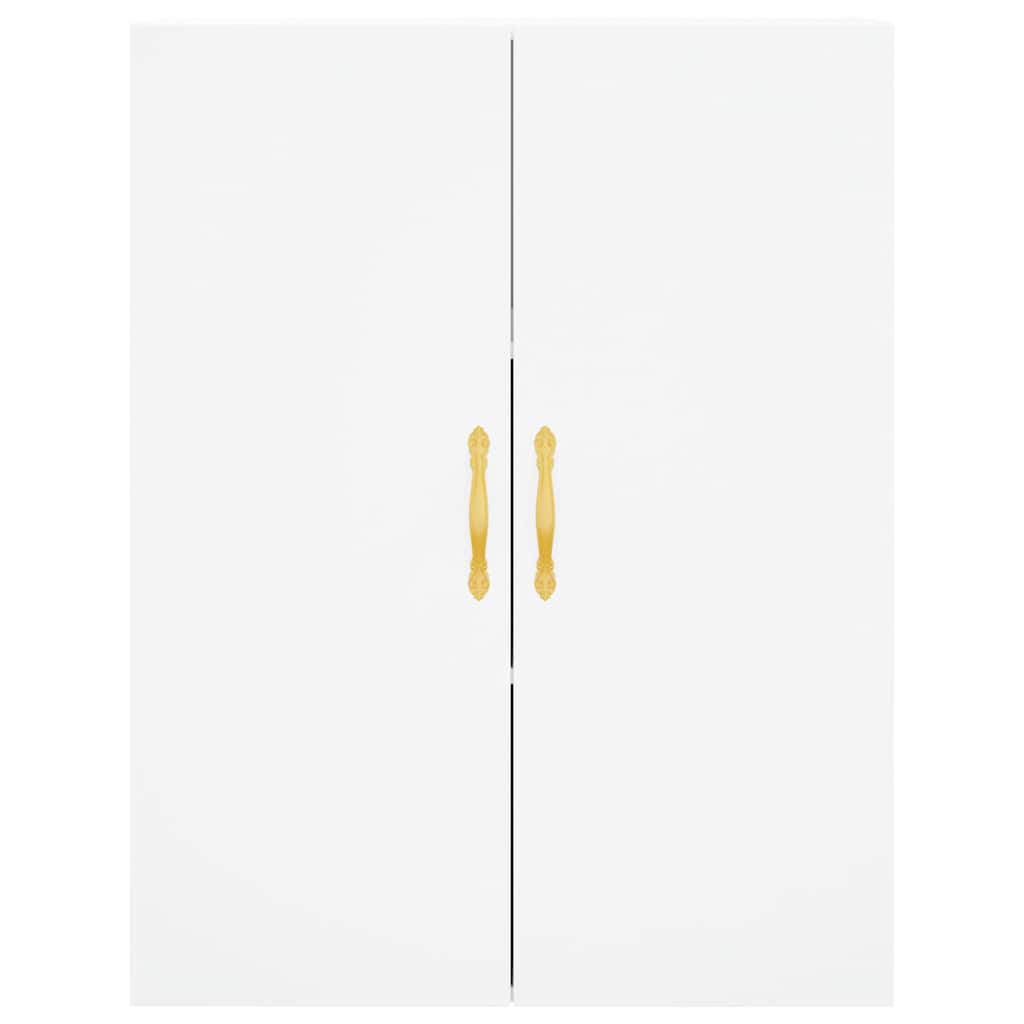 vidaXL Credenza Bianca 69,5x34x180 cm in Legno Multistrato