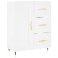 Credenza Bianca 69,5x34x180 cm in Legno Multistrato 3195995