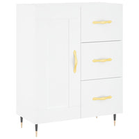 vidaXL Credenza Bianca 69,5x34x180 cm in Legno Multistrato