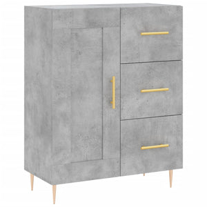 Credenza cassettiera mobile contenitore organizer cucina soggiorno salotto alto 695 x 34 x 180 cm legno ingegnerizzato grigio 02_0034550