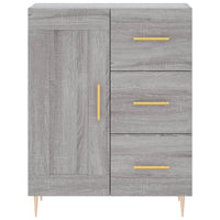 Credenza Grigio Sonoma 69,5x34x180 cm in Legno Multistrato 3196009
