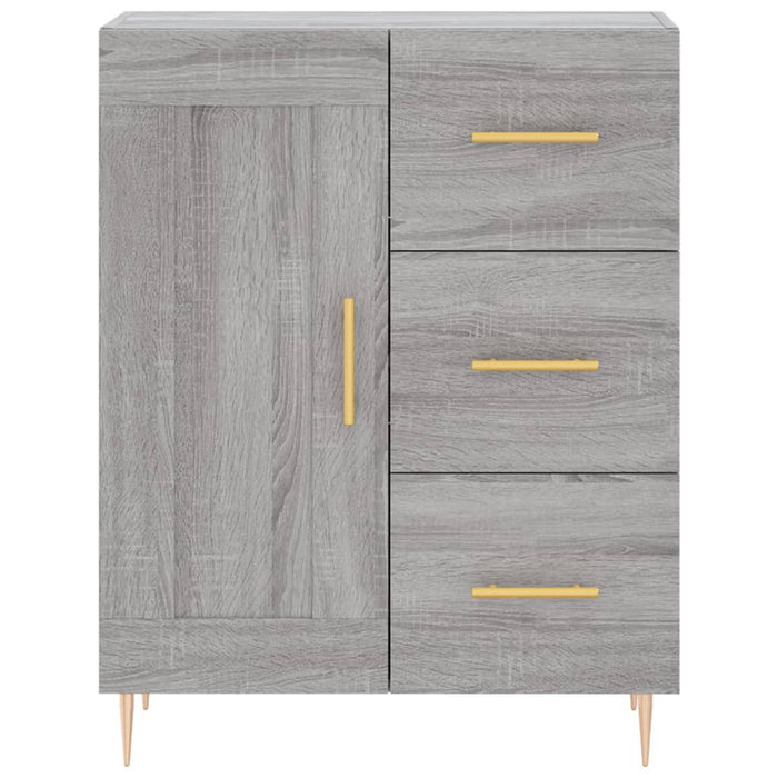 Credenza Grigio Sonoma 69,5x34x180 cm in Legno Multistrato 3196009