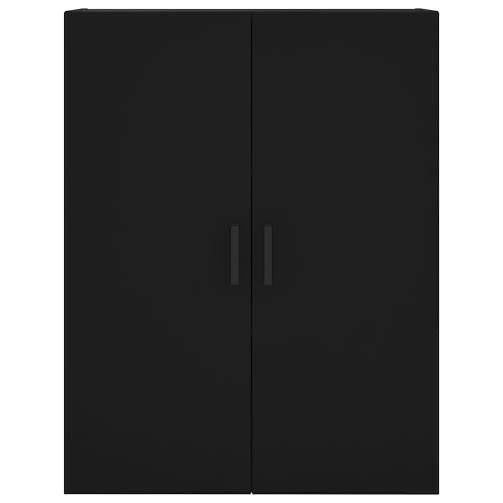 Credenza Nera 69,5x34x180 cm in Legno Multistrato 3196012