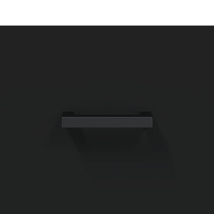 Credenza Nera 69,5x34x180 cm in Legno Multistrato 3196012