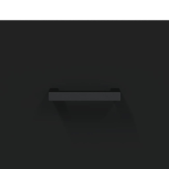 Credenza Nera 69,5x34x180 cm in Legno Multistrato 3196012