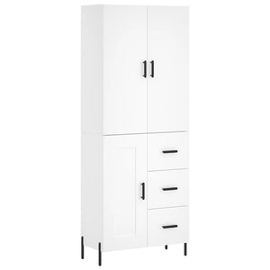 Credenza Bianca 69,5x34x180 cm in Legno Multistratocod mxl 125451