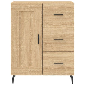 vidaXL Credenza Rovere Sonoma 69,5x34x180 cm in Legno Multistrato