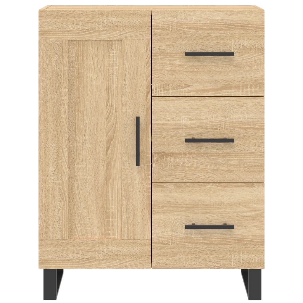 Credenza-Buffet-Armadio da cucina Rovere Sonoma 69,5x34x180 cm in Legno Multistrato 975652