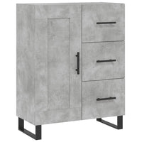 Credenza cassettiera mobile contenitore organizer cucina soggiorno salotto alto 695 x 34 x 180 cm legno ingegnerizzato grigio 02_0034553