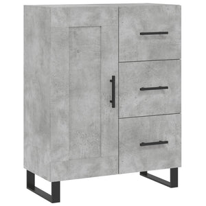 Credenza cassettiera mobile contenitore organizer cucina soggiorno salotto alto 695 x 34 x 180 cm legno ingegnerizzato grigio 02_0034553